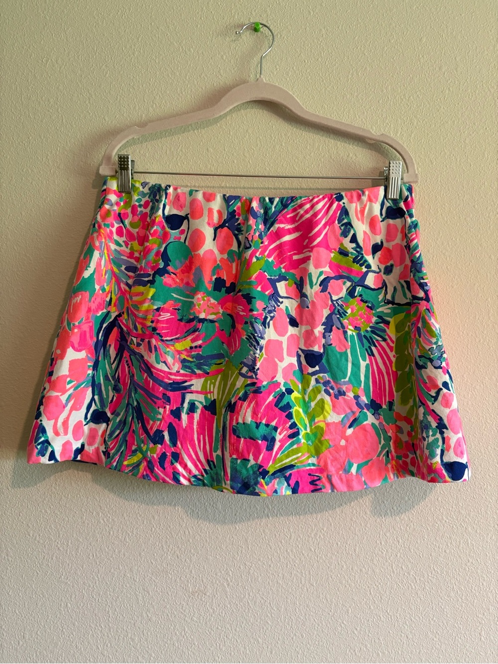 Lilly Pulitzer Madison Skort Mini Skort Women’s Large Gumbo Limbo Holy Grail